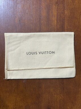Louis Vuitton logo small dust bag envelope flap III